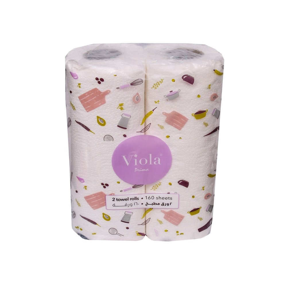 Kitchen Roll Viola 160 Sheets
