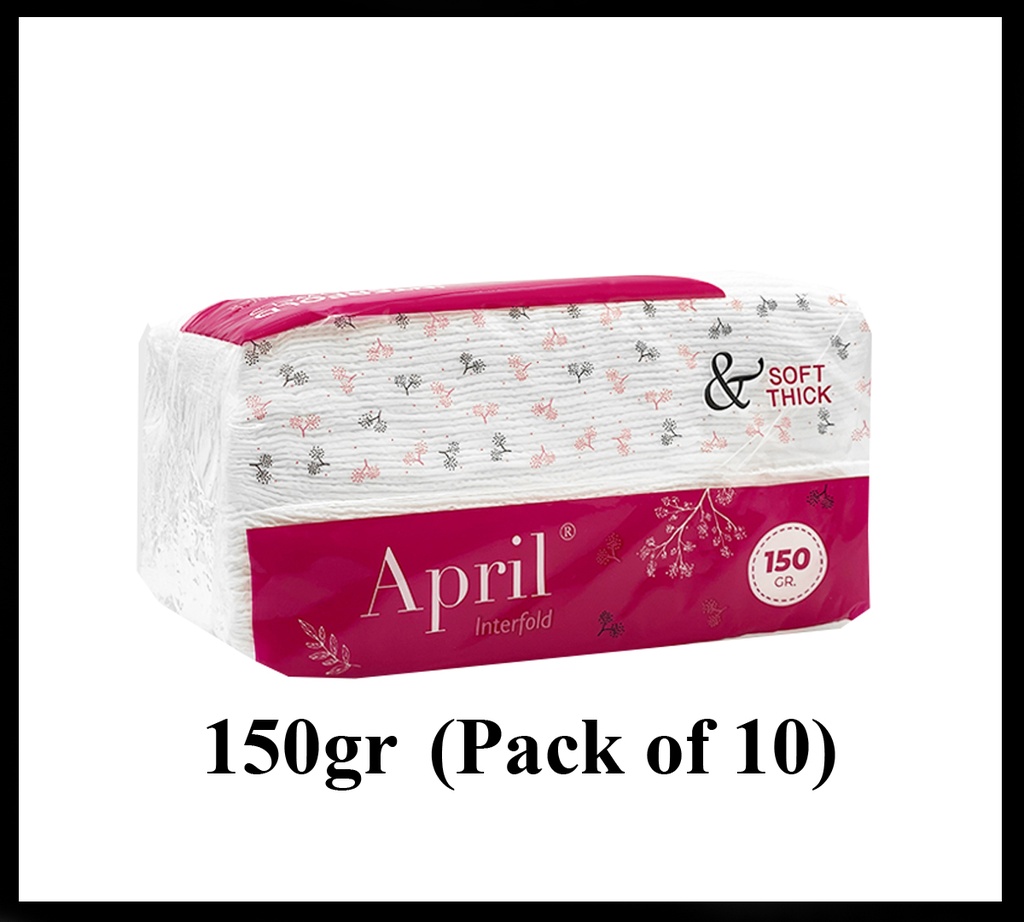 Hand Towel Interfold April  (pack of 10)