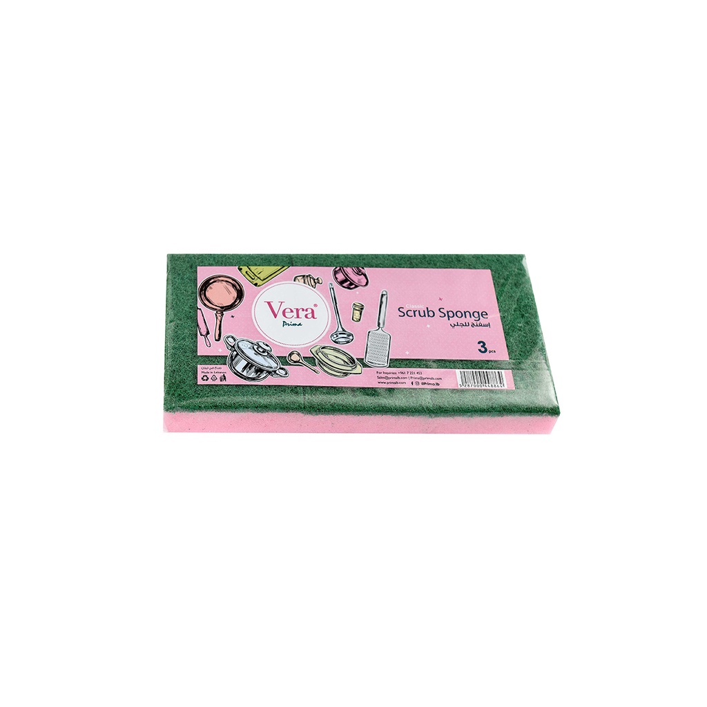 Vera Scrub Sponge * 3
