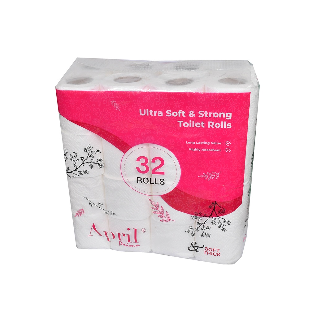 Toilet Roll April 32 Roll - 3200 Sheets
