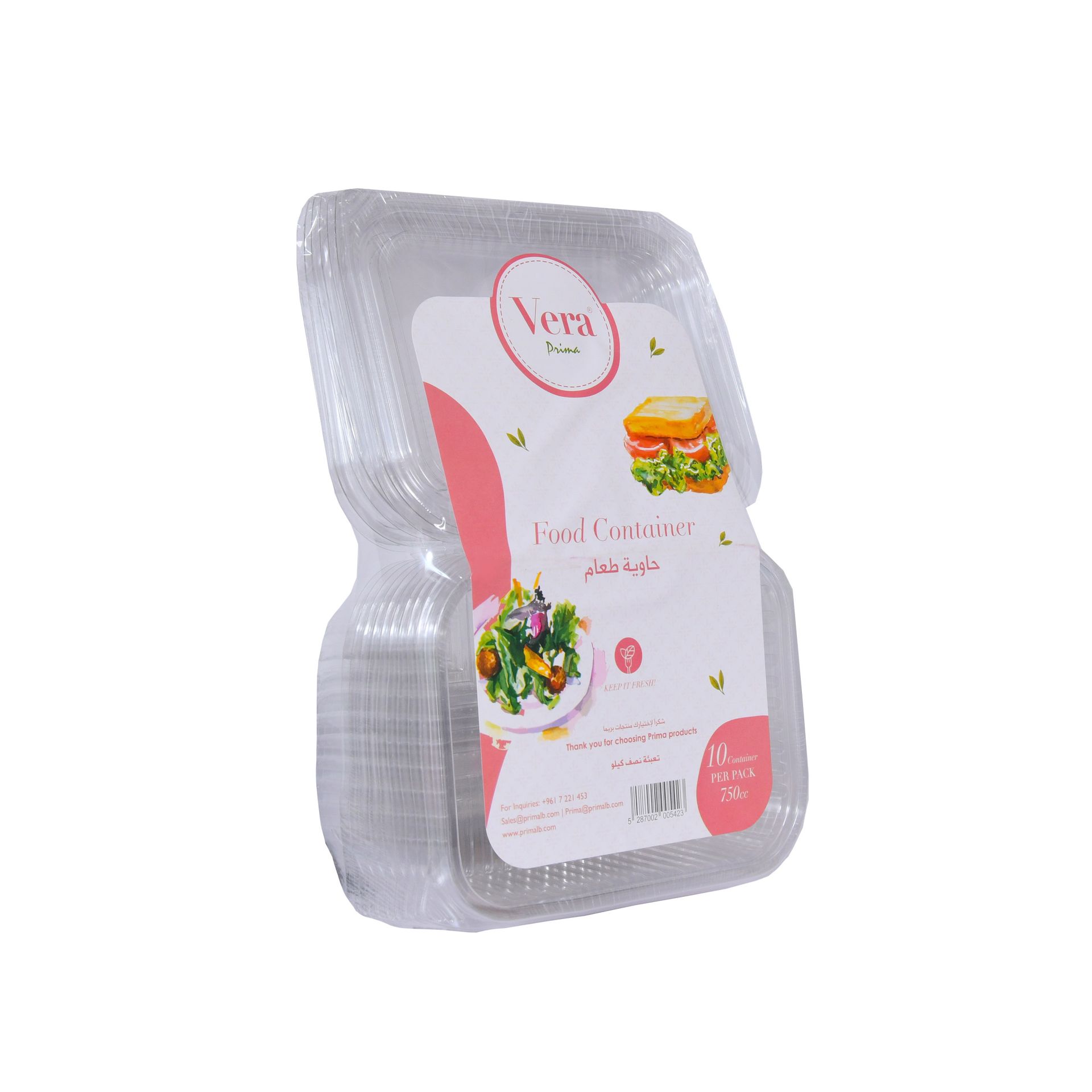 Vera PET Food Containers
