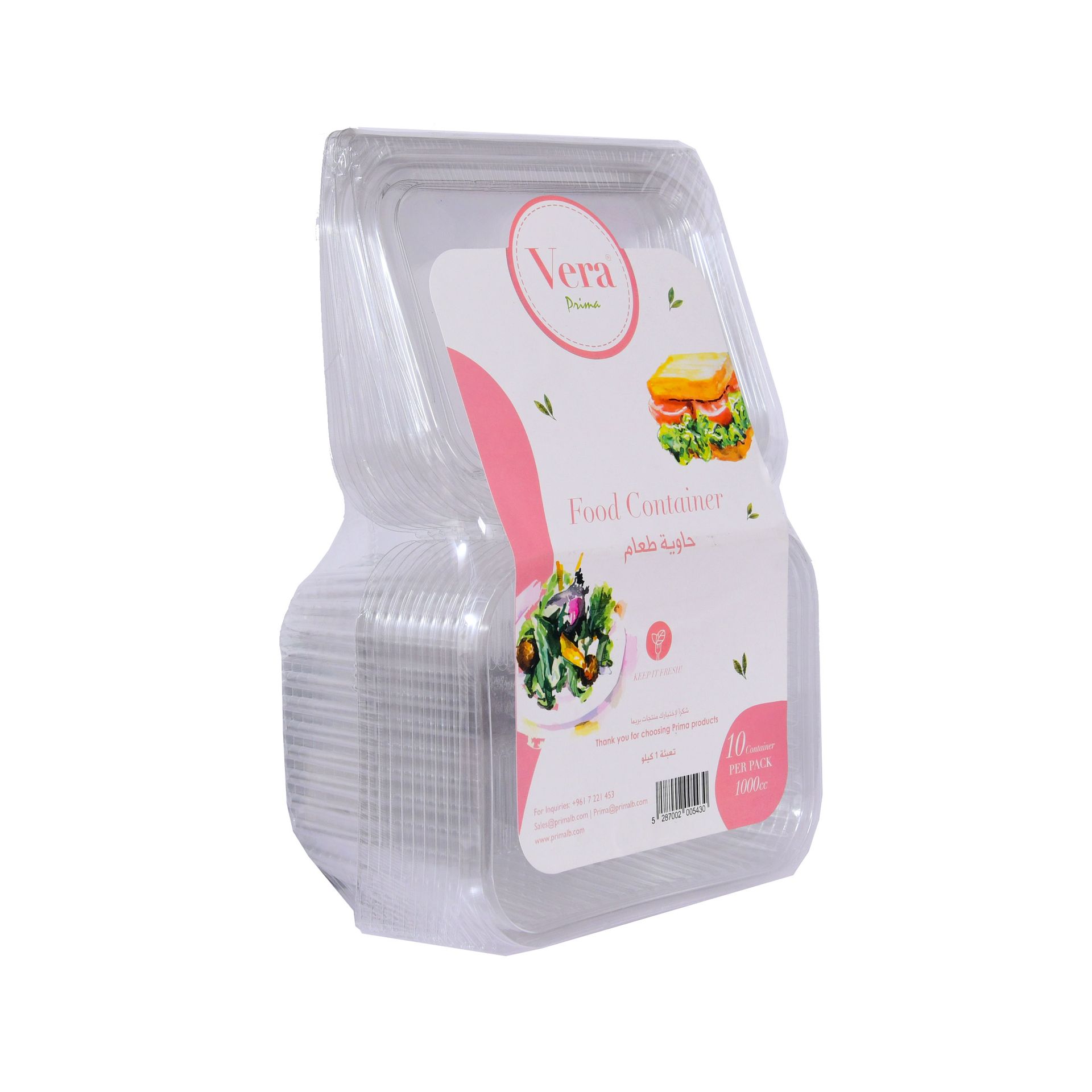 Vera PET Food Containers