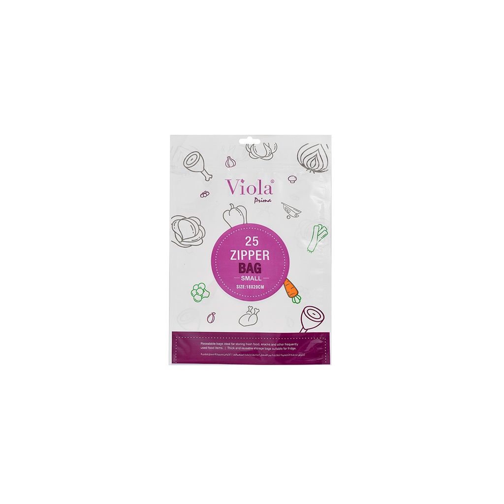 Viola Zipper Bags 25