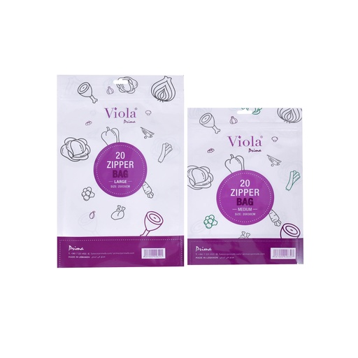 Viola Zipper Bags 20